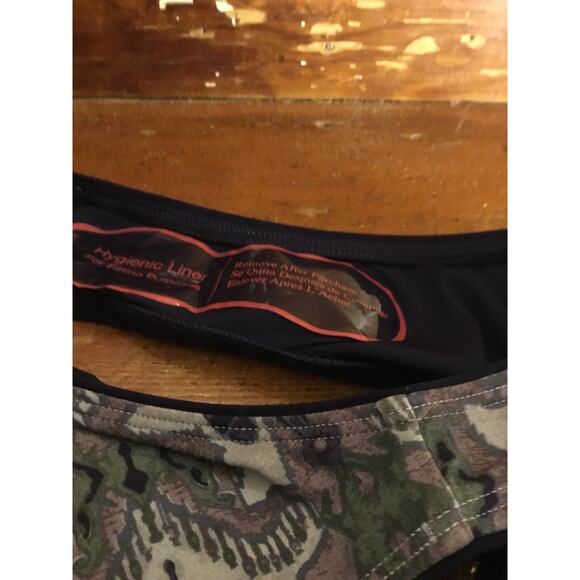 TORY BURCH SWIM GRAY NAVY LAGUNA IKAT PRINT BIKINI BOTTOMS HIPSTER Sz XS NWT - Picture 7 of 7